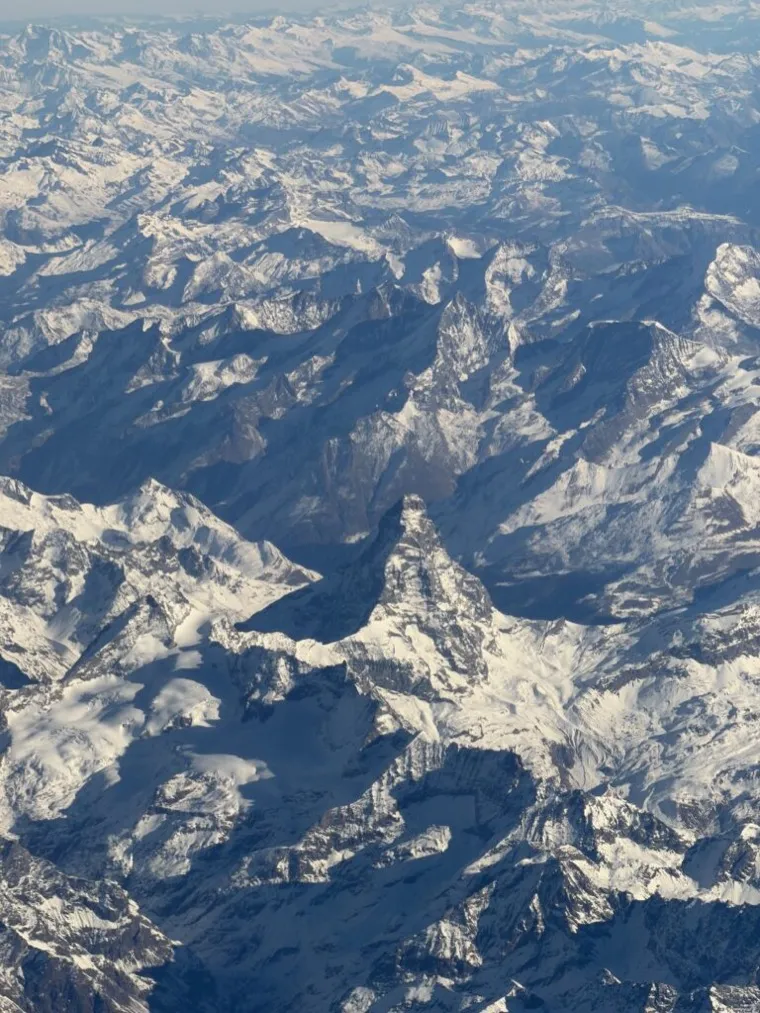 Matterhorn from an airplane