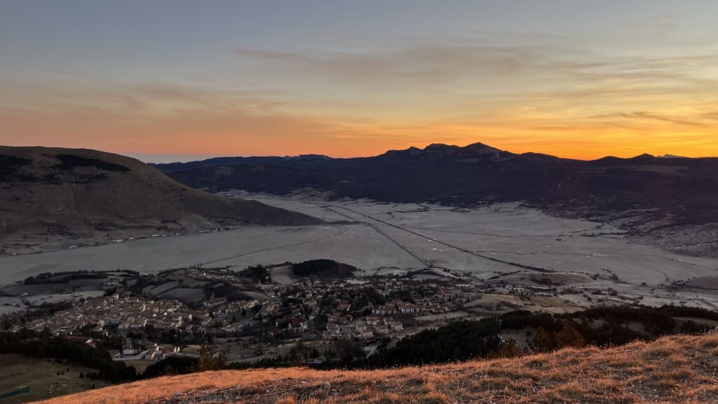 Pescocostanzo at 7 am in January